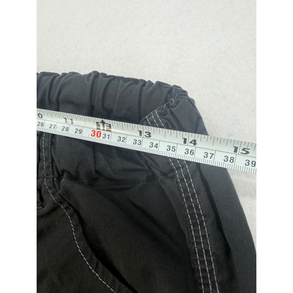 Dickies Cargo Work Pants Petite XS Black Utility Elastic Waist Straight Leg - Picture 7 of 9